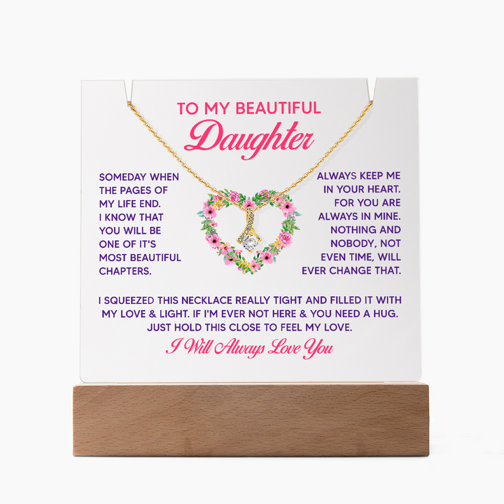 Always Be There For You - Jewelry Gift For Daughter With Heartfelt Message