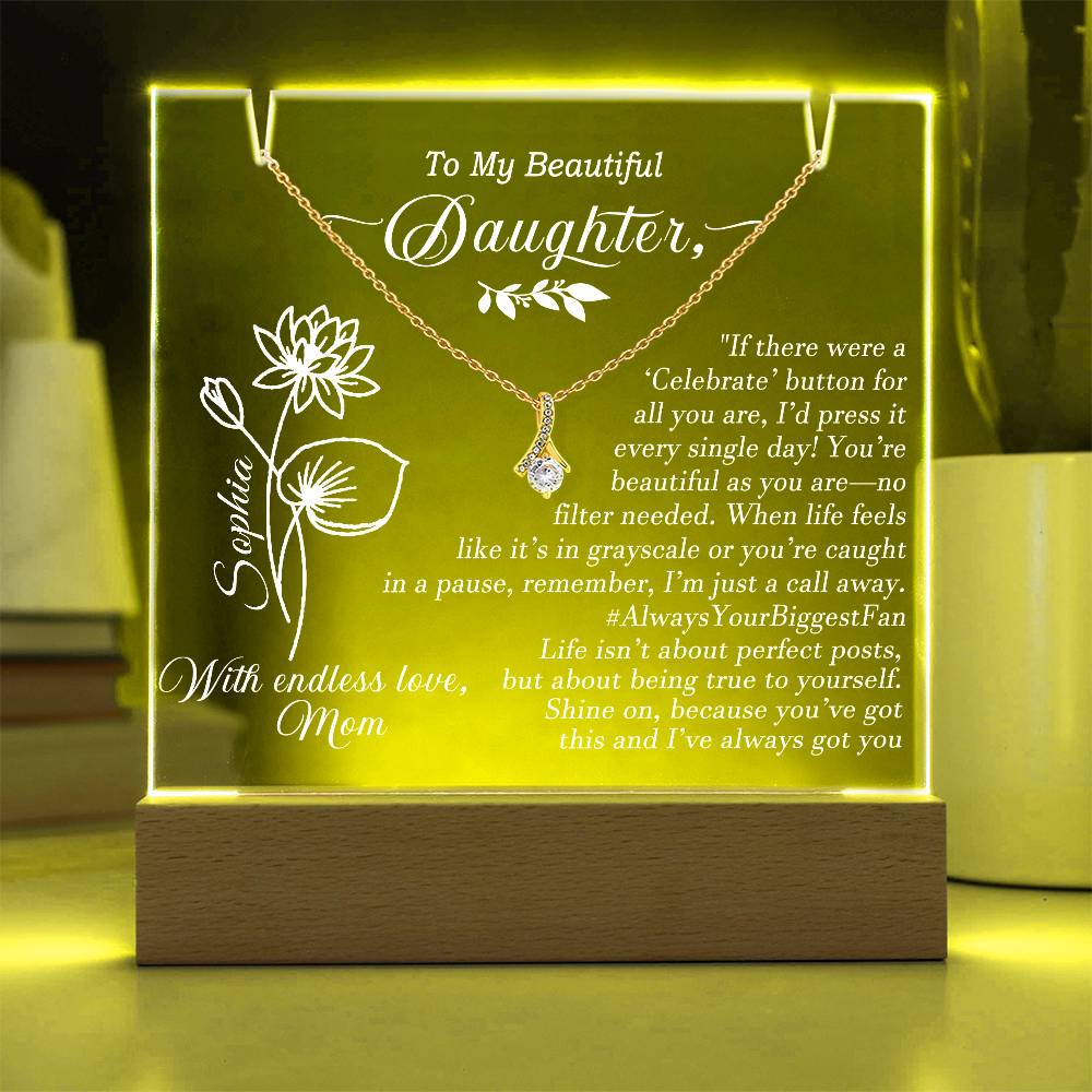 To My Daughter Plaque