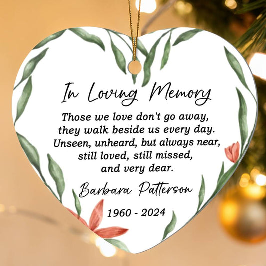 Personalized Memorial Christmas Ornament