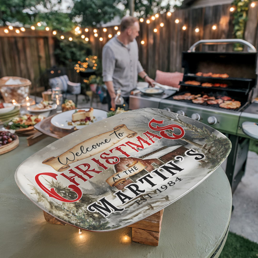 Personalized Christmas Family Name Sign