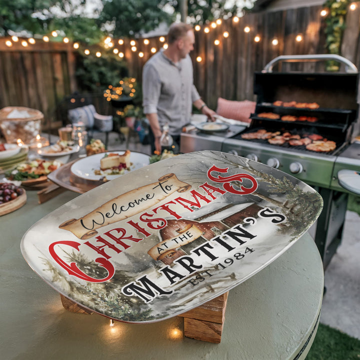 Personalized Christmas Family Name Sign