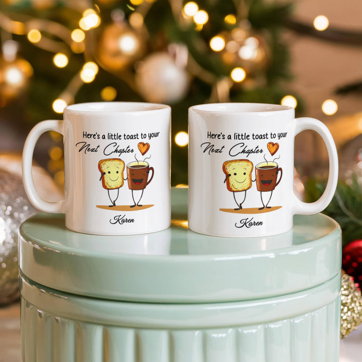 Personalized Toast and Coffee Retirement Mug