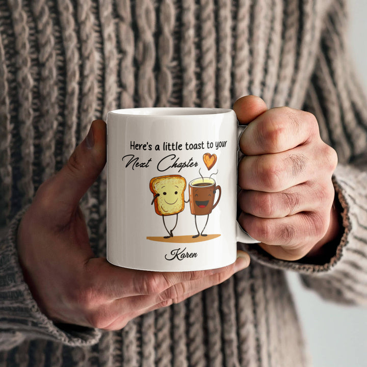 Personalized Toast and Coffee Retirement Mug