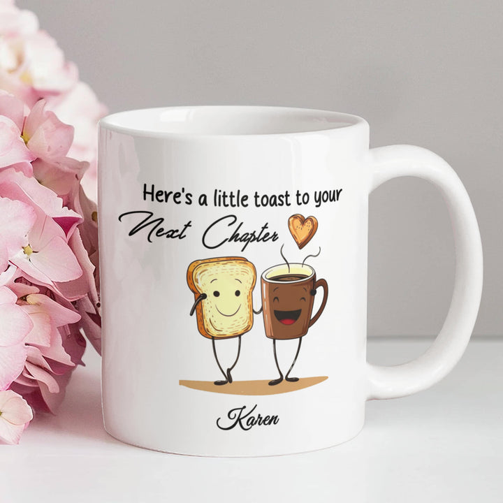 Personalized Toast and Coffee Retirement Mug
