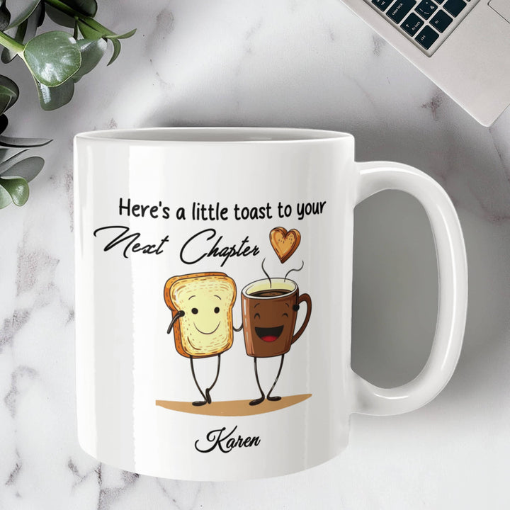 Personalized Toast and Coffee Retirement Mug