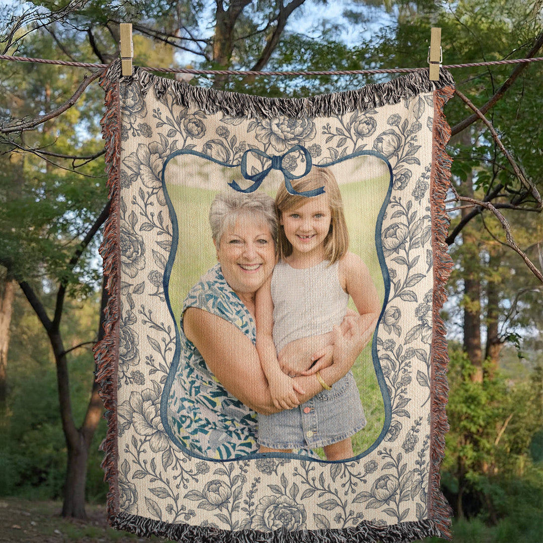 Personalized Grandma Woven Blanket