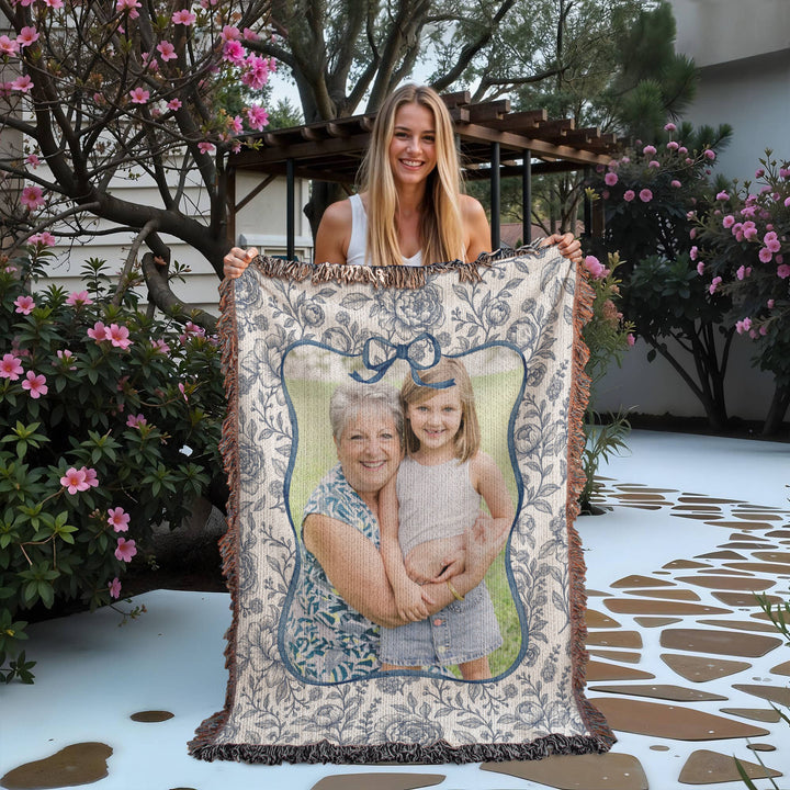 Personalized Grandma Woven Blanket