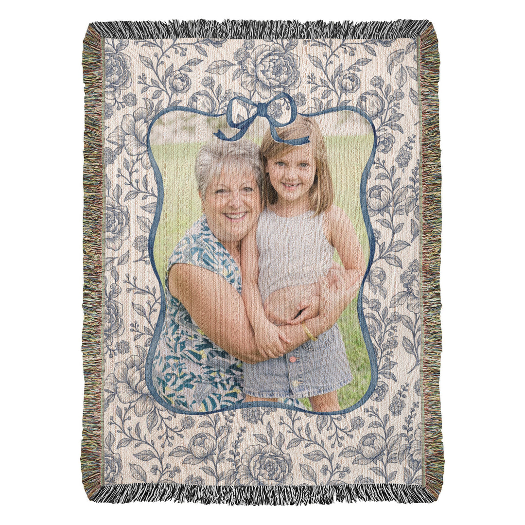 Personalized Grandma Woven Blanket
