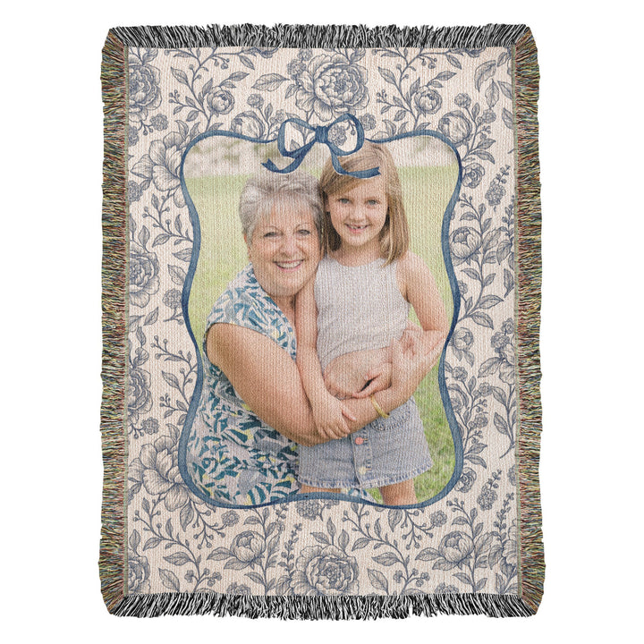 Personalized Grandma Woven Blanket