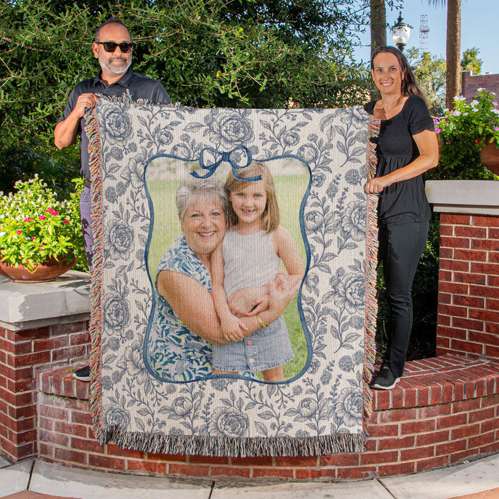 Personalized Grandma Woven Blanket