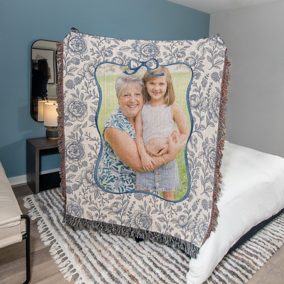 Personalized Grandma Woven Blanket