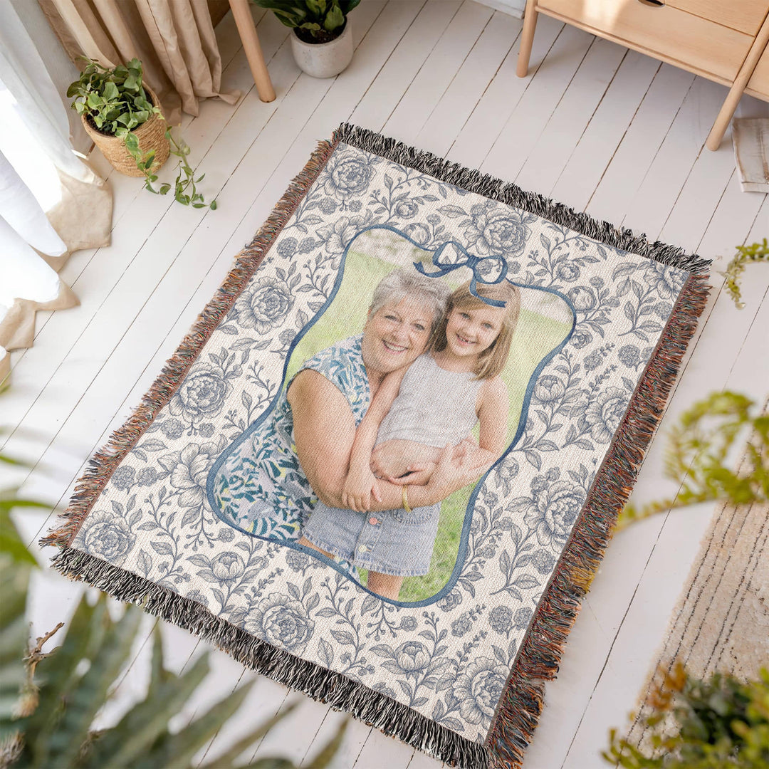 Personalized Grandma Woven Blanket