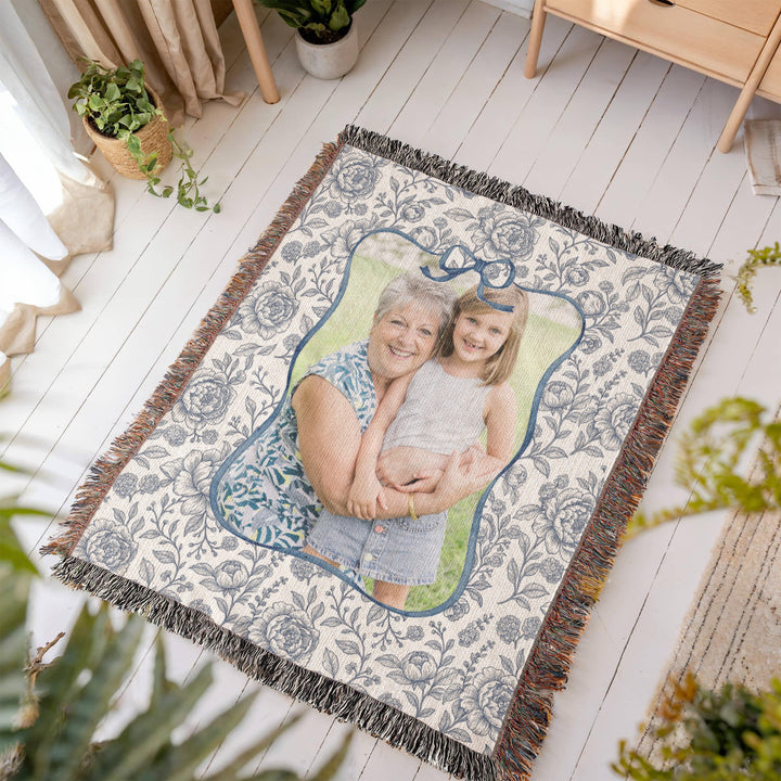 Personalized Grandma Woven Blanket