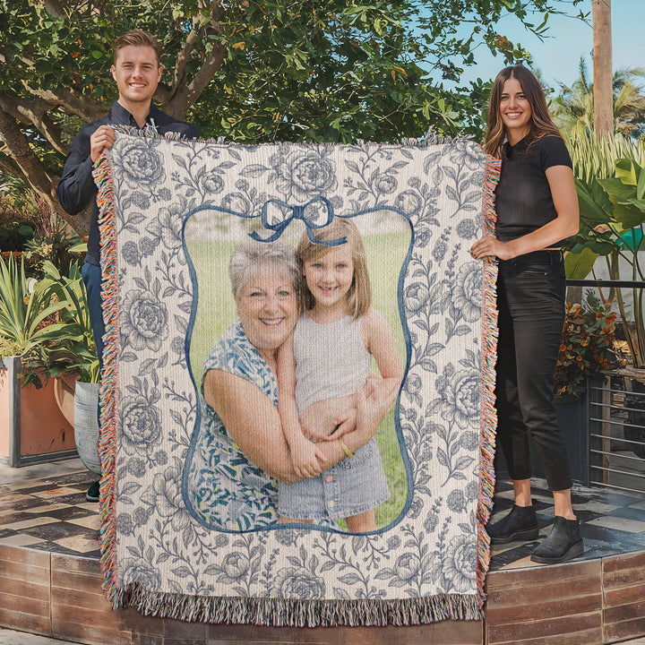 Personalized Grandma Woven Blanket