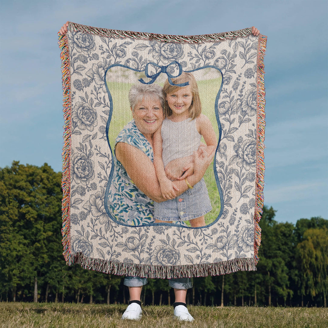 Personalized Grandma Woven Blanket