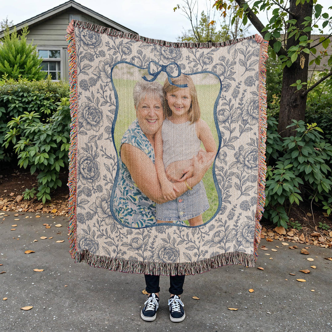 Personalized Grandma Woven Blanket