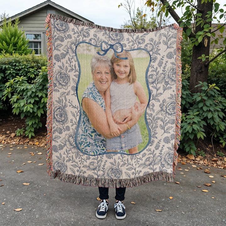 Personalized Grandma Woven Blanket