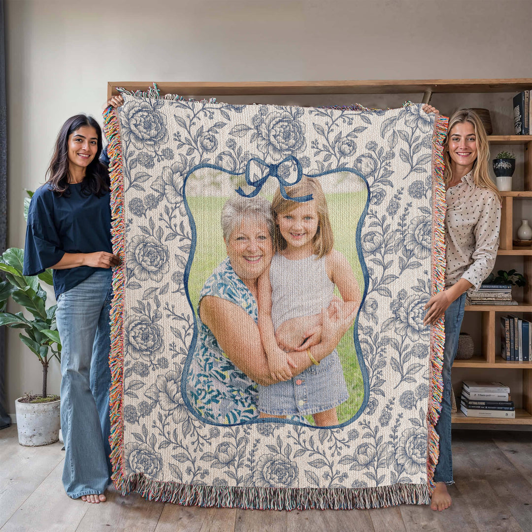 Personalized Grandma Woven Blanket