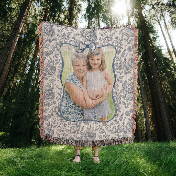 Personalized Grandma Woven Blanket