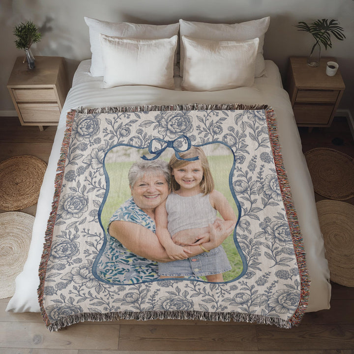 Personalized Grandma Woven Blanket