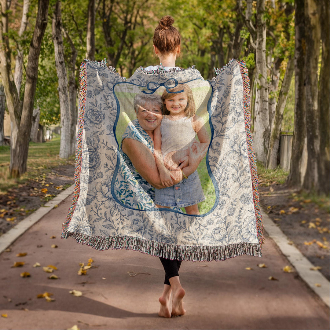 Personalized Grandma Woven Blanket