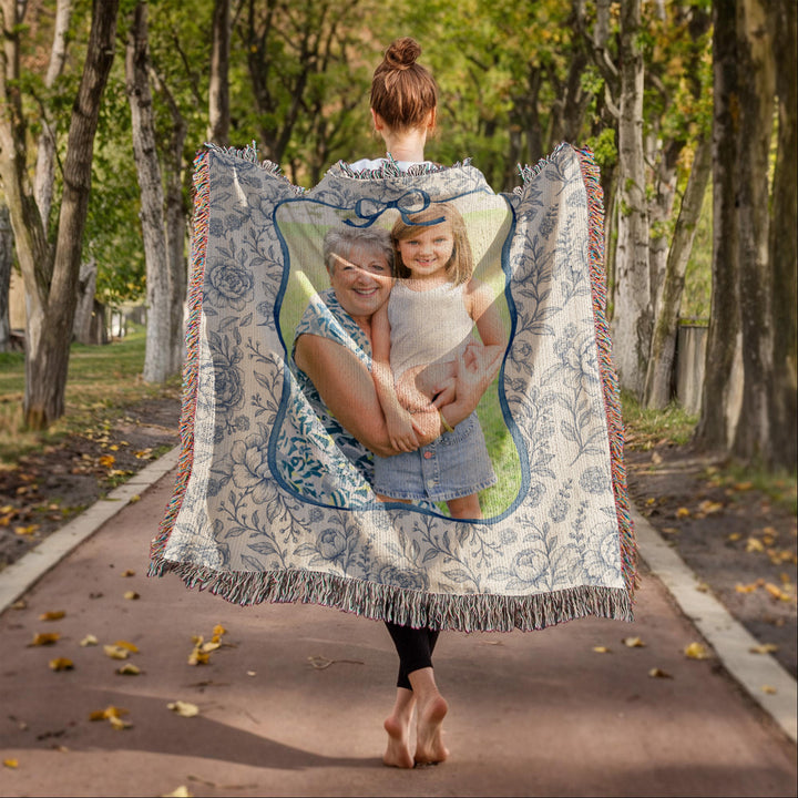 Personalized Grandma Woven Blanket