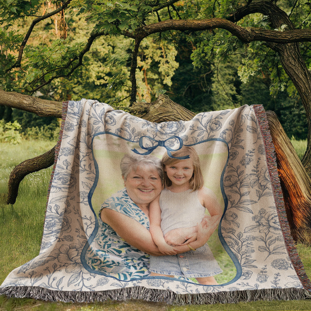 Personalized Grandma Woven Blanket