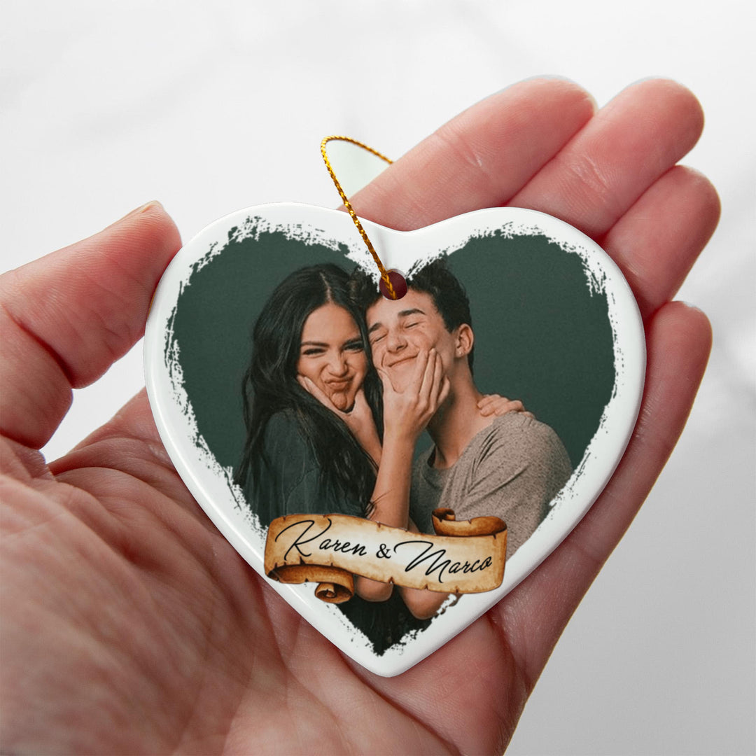 Personalized Couple Photo Ornament