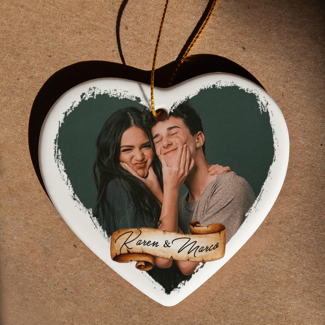Personalized Couple Photo Ornament