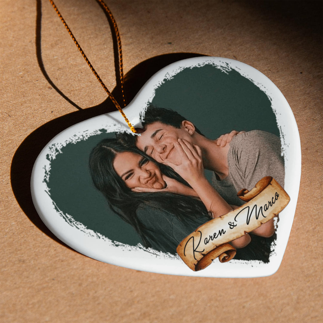 Personalized Couple Photo Ornament