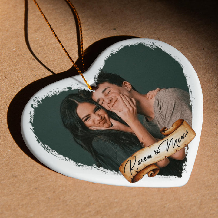 Personalized Couple Photo Ornament