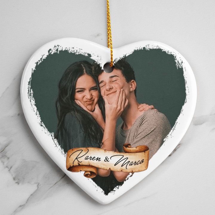 Personalized Couple Photo Ornament