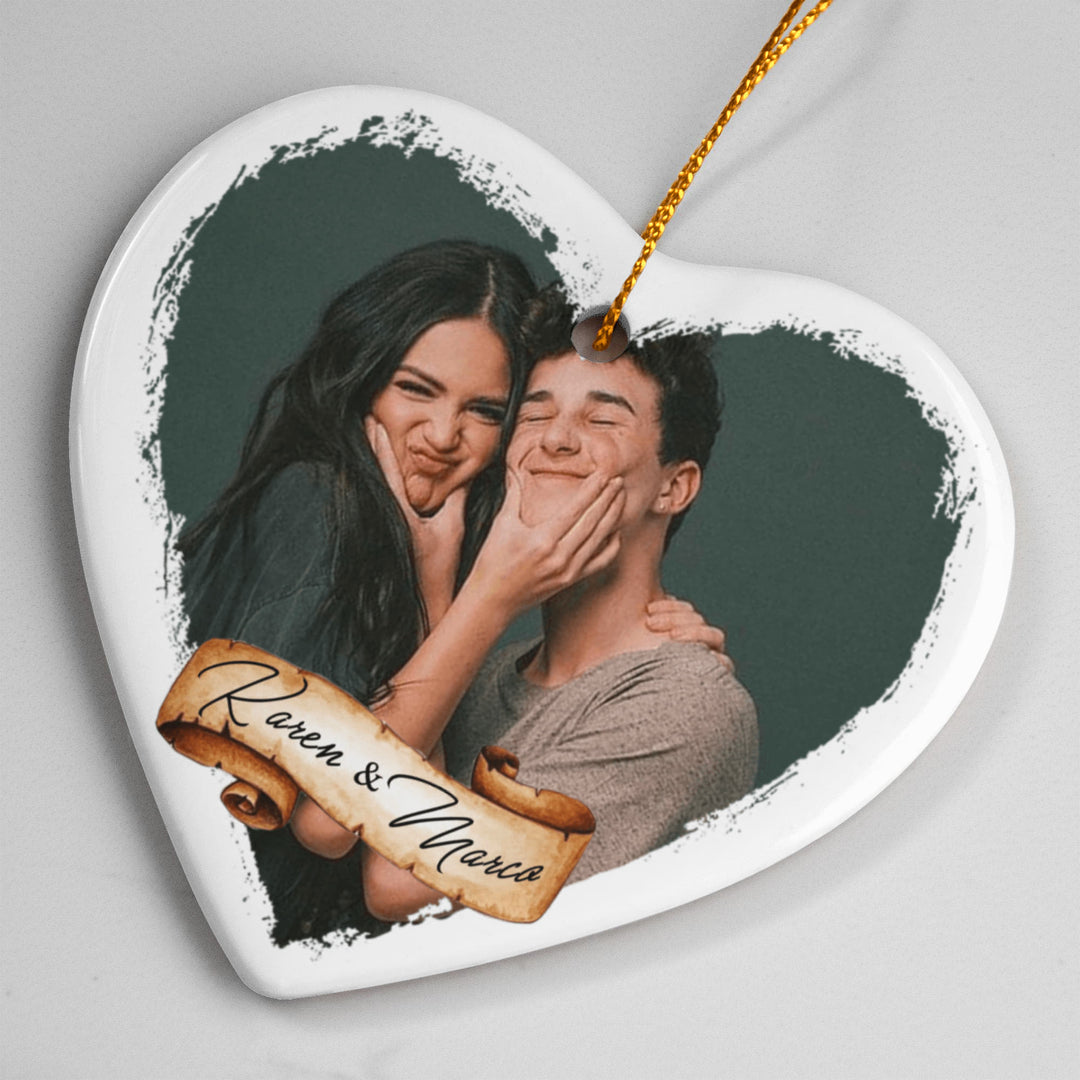 Personalized Couple Photo Ornament