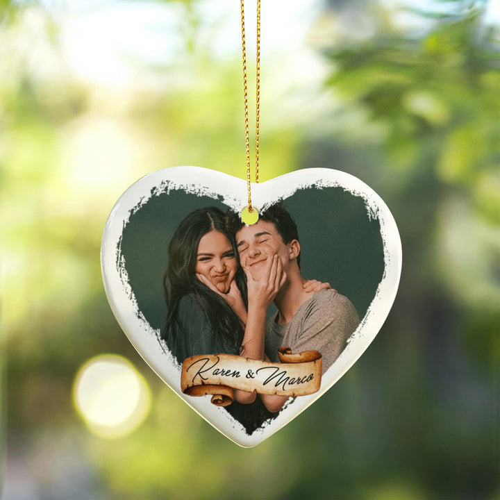 Personalized Couple Photo Ornament