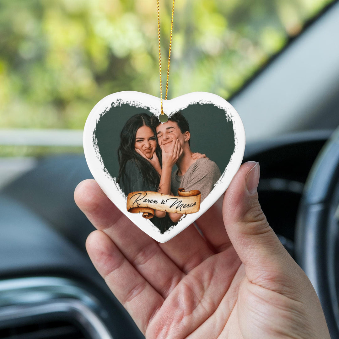 Personalized Couple Photo Ornament