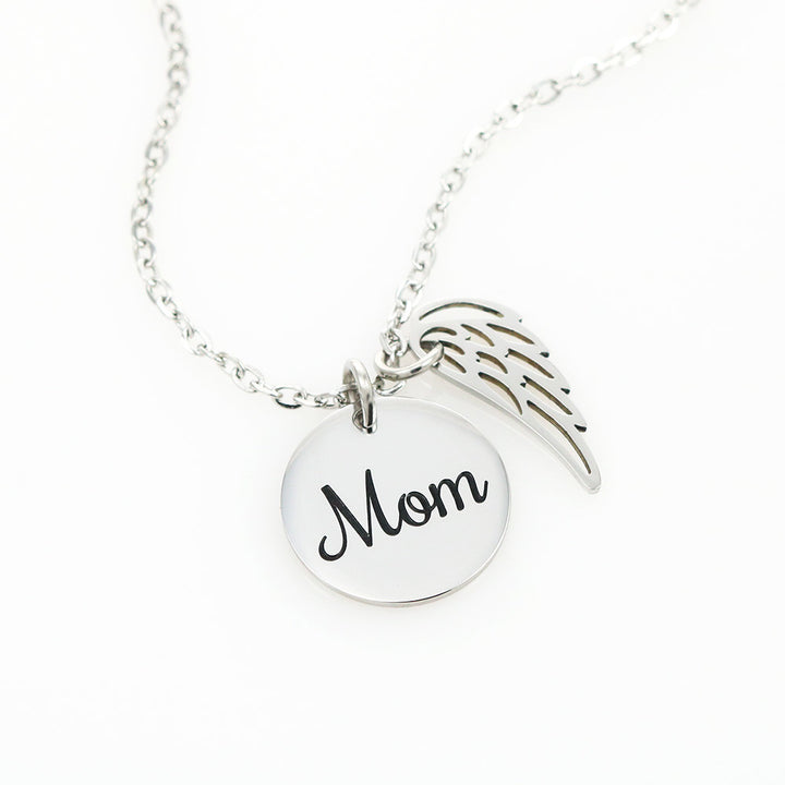 Loss of Mother Sympathy Gift – Angel Wing Memorial Necklace for Her