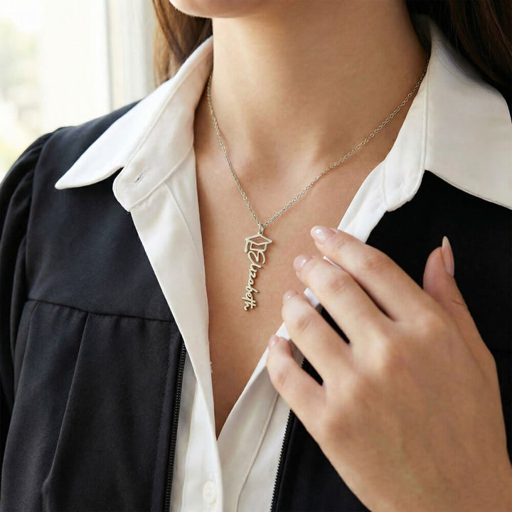 Personalized Graduation Cap Necklace
