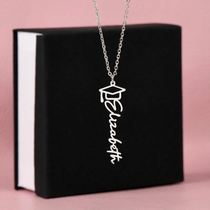 Personalized Graduation Cap Necklace