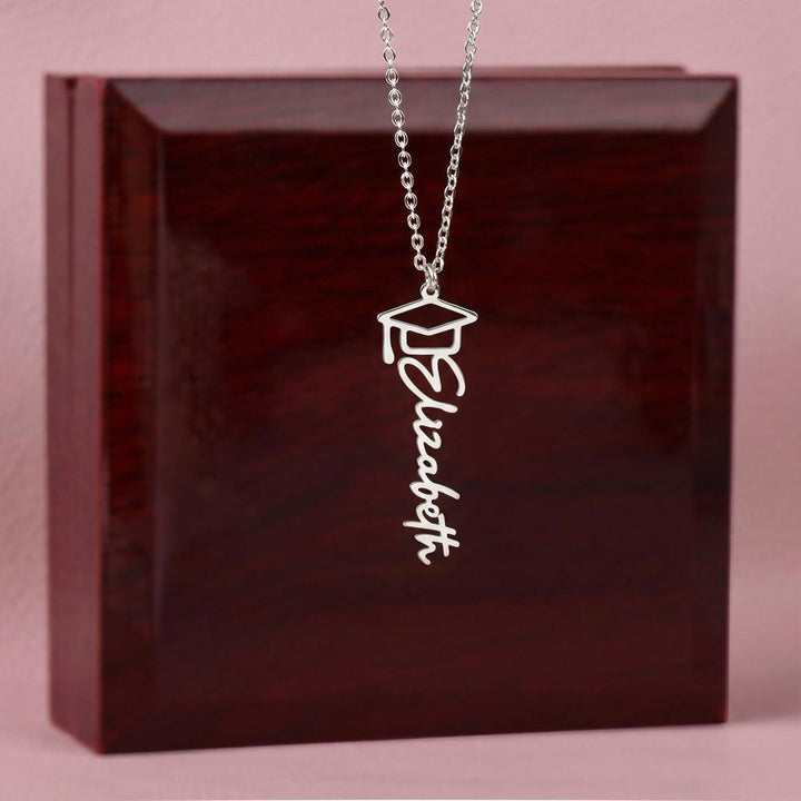 Personalized Graduation Cap Necklace