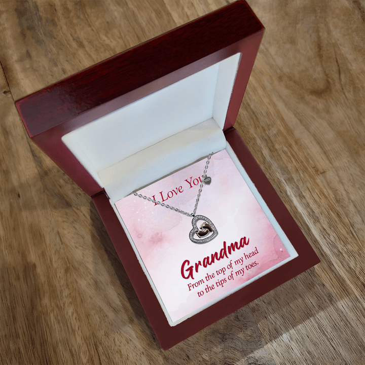 I Love You Grandma Acrylic Plaque – Heartfelt Gift from Grandchild, Grandmother Keepsake, Family Love Decor