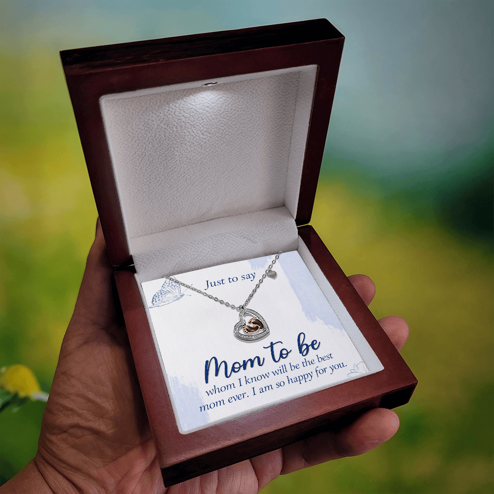 Heart-Shaped Baby Footprint Pendant – New Mom Gift, Pregnancy Keepsake, First Mother's Day Jewelry