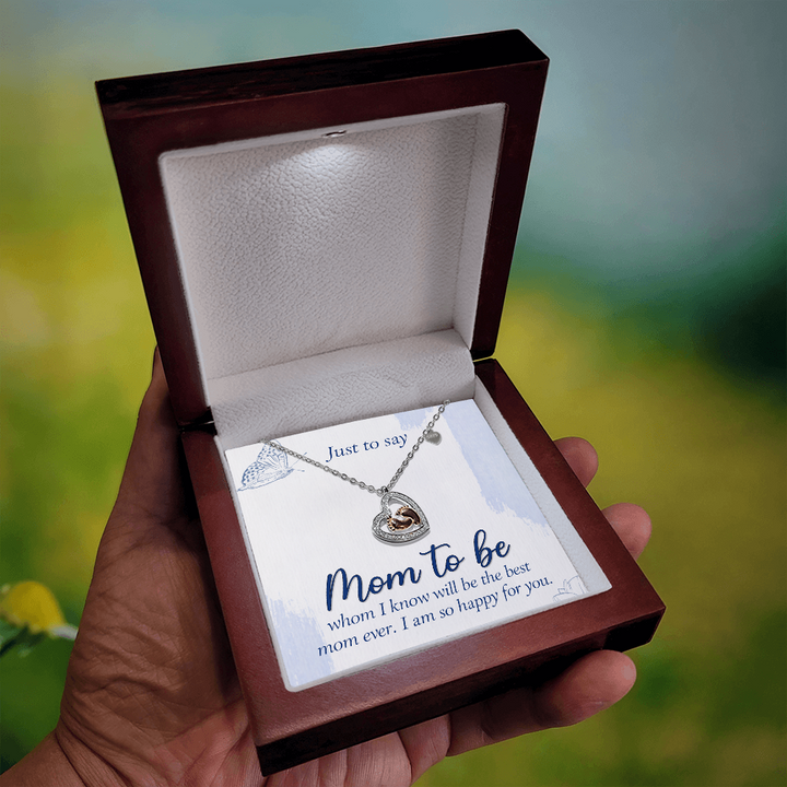 Heart-Shaped Baby Footprint Pendant – New Mom Gift, Pregnancy Keepsake, First Mother's Day Jewelry
