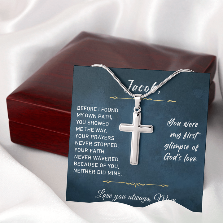 Religious Cross Necklace Gifts for Him
