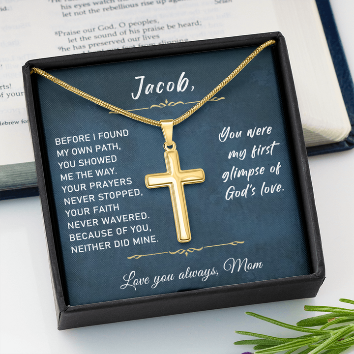 Religious Cross Necklace Gifts for Him