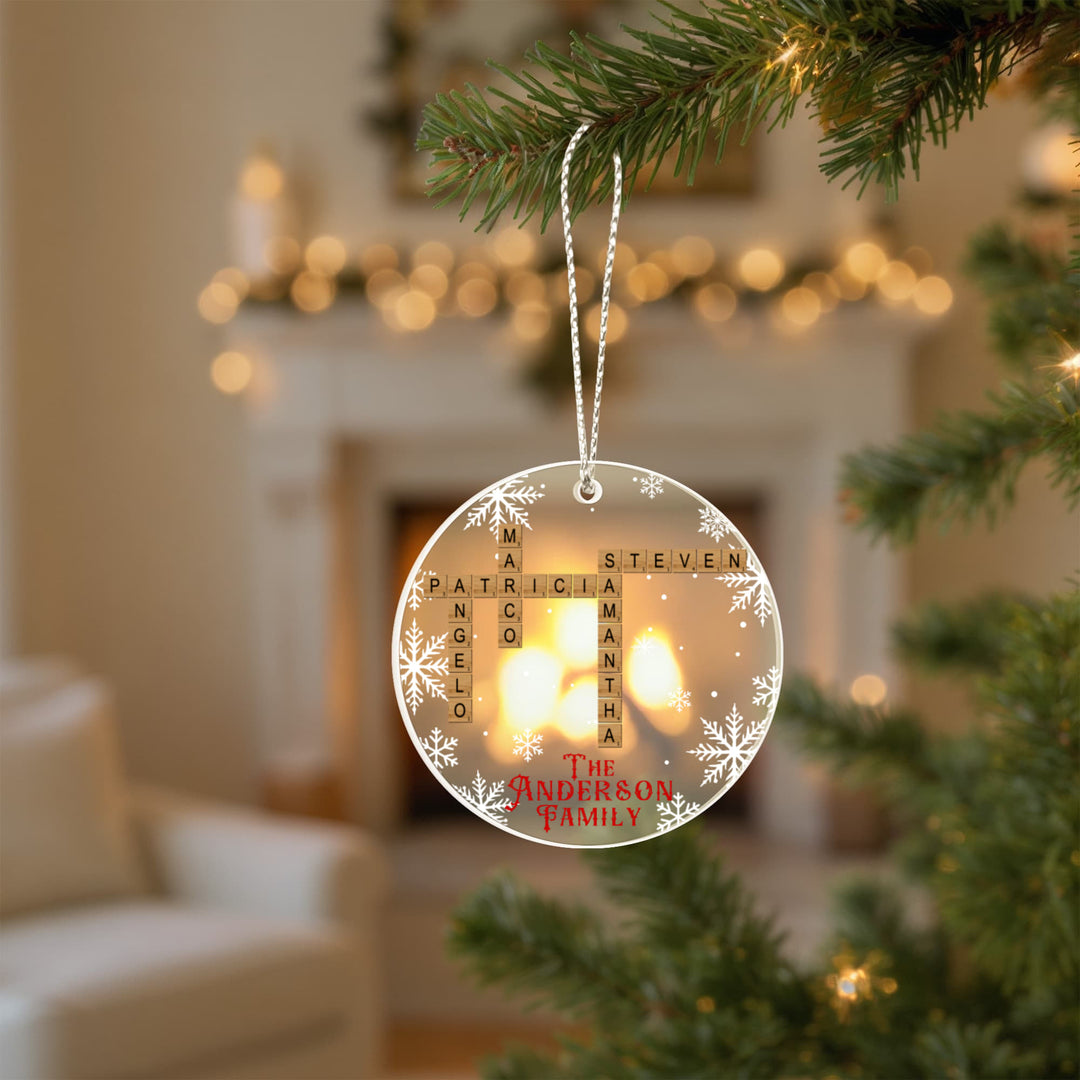 Personalized Scrabble Family Name Ornament