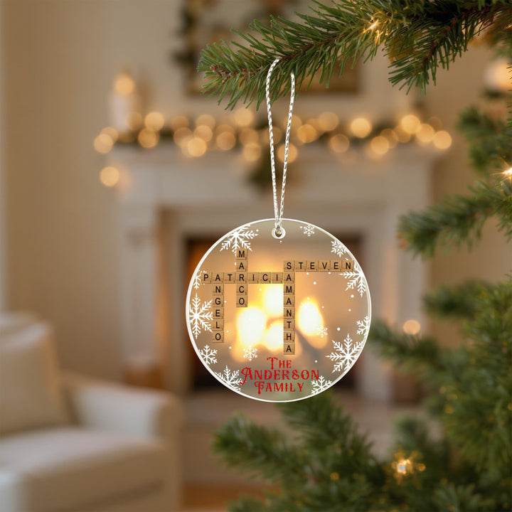 Personalized Scrabble Family Name Ornament