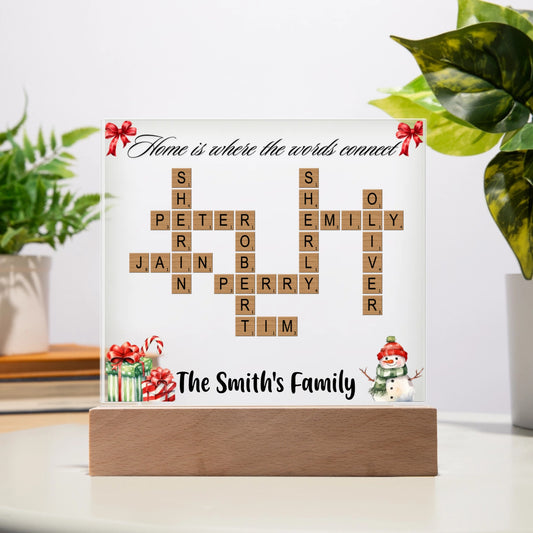 personalized family name plaque