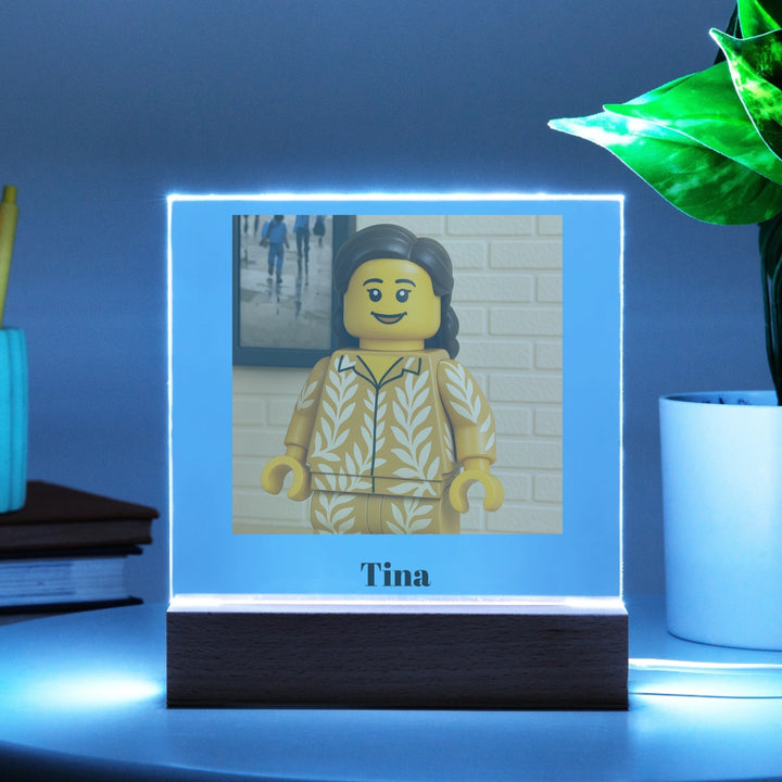 Custom LEGO-Inspired Name Acrylic Display