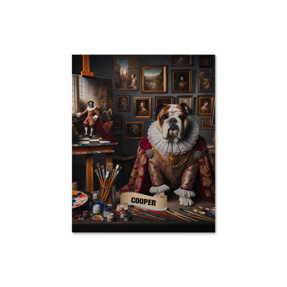 Noble Paws - Renaissance Royalty High Gloss Poster