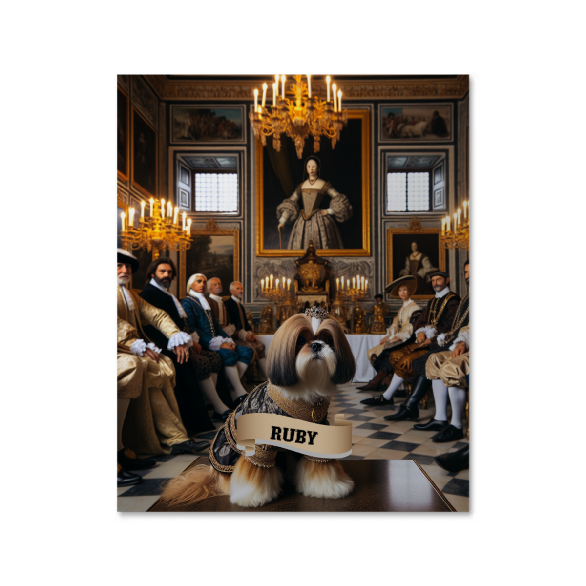 Noble Paws - Renaissance Royalty High Gloss Poster